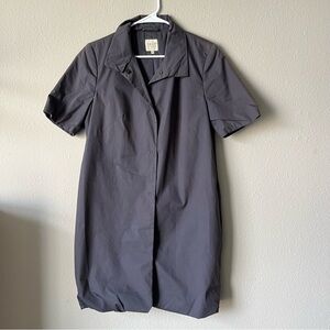 Pauw Amsterdam Jacket Size 3 Snap Down Pockets Longline Trench B81